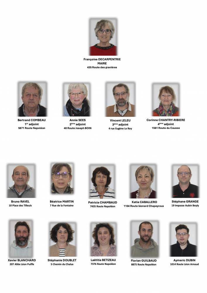 Conseil municipal de Négrondes 2026